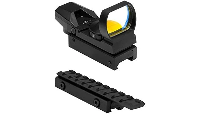 M1SURPLUS Dovetail Mount Adapter + Reflex Sight