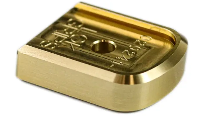 Walther PDP F-Series Compact SF Magazine Base Pads Brass