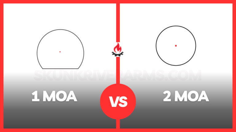 1 MOA vs 2 MOA: Differences Between Red Dot Size!